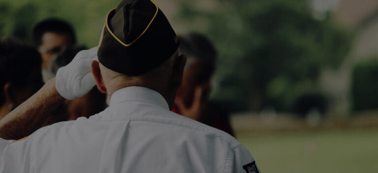 Veterans image from back